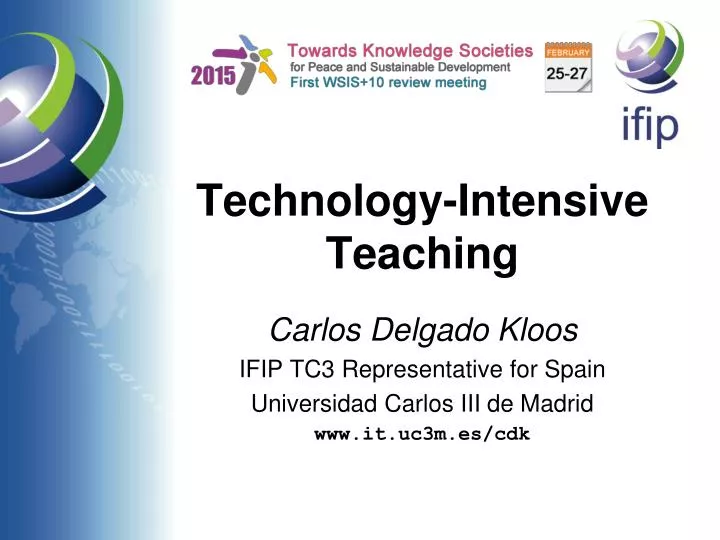 technology intensive teaching