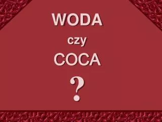 woda czy coca