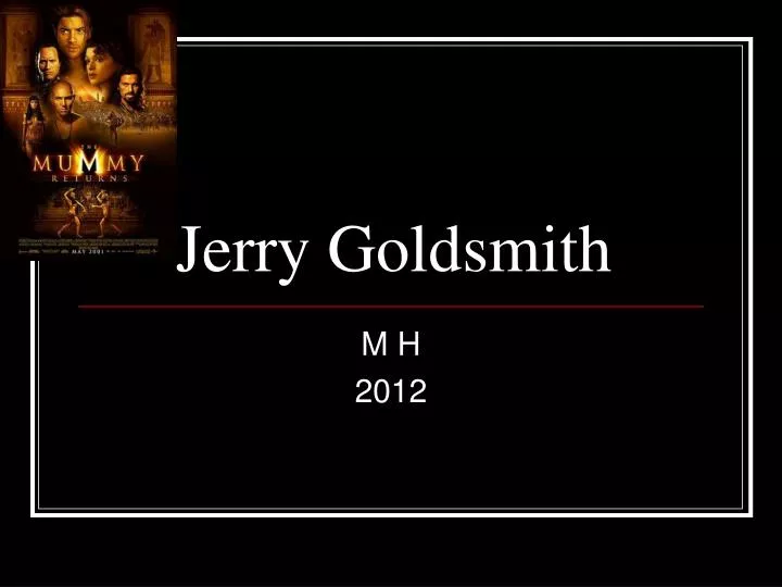 jerry goldsmith