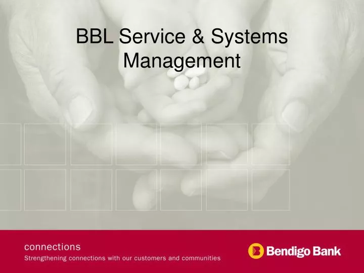 bbl service systems management