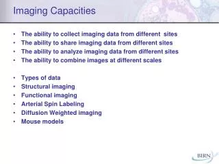 Imaging Capacities