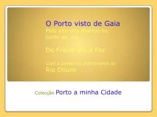 colec o porto a minha cidade