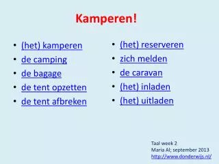 kamperen