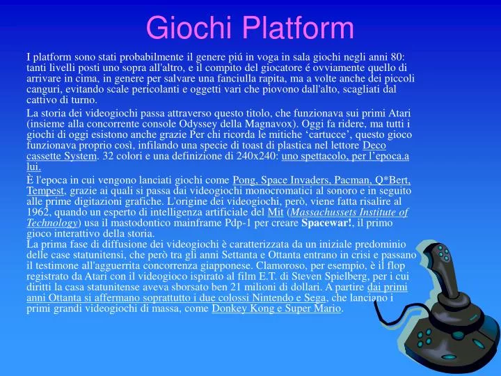 giochi platform