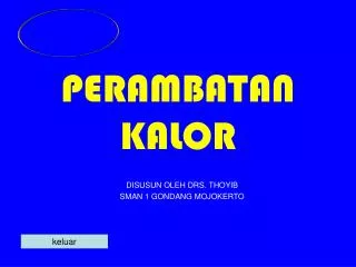 perambatan kalor