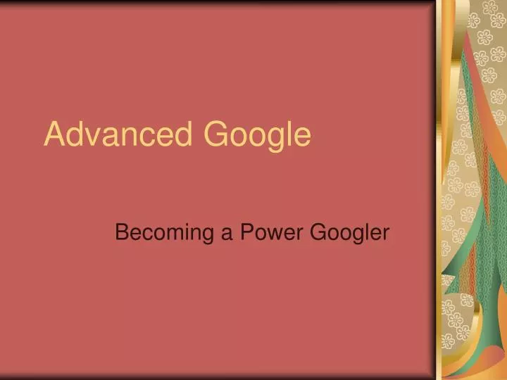 advanced google