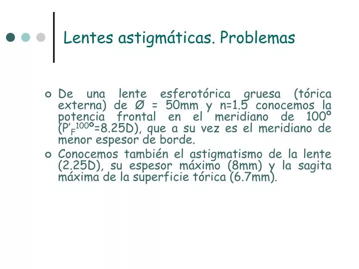 lentes astigm ticas problemas