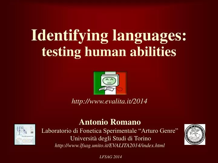 identifying languages testing human abilities