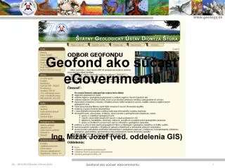 geofond ako s as egovernmentu