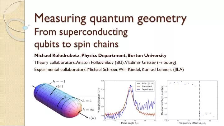 measuring quantum geometry from superconducting qubits to spin chains
