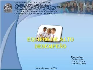 equipos de alto desempe o