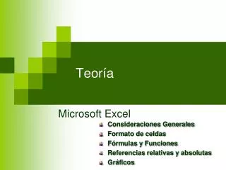 teor a