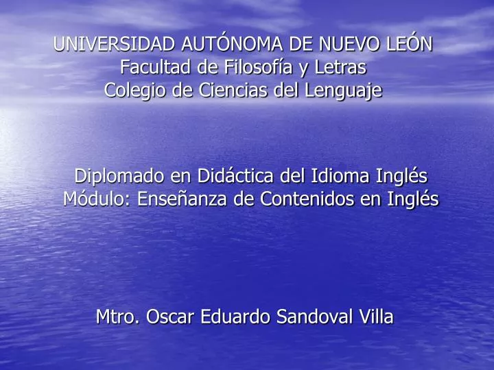 universidad aut noma de nuevo le n facultad de filosof a y letras colegio de ciencias del lenguaje