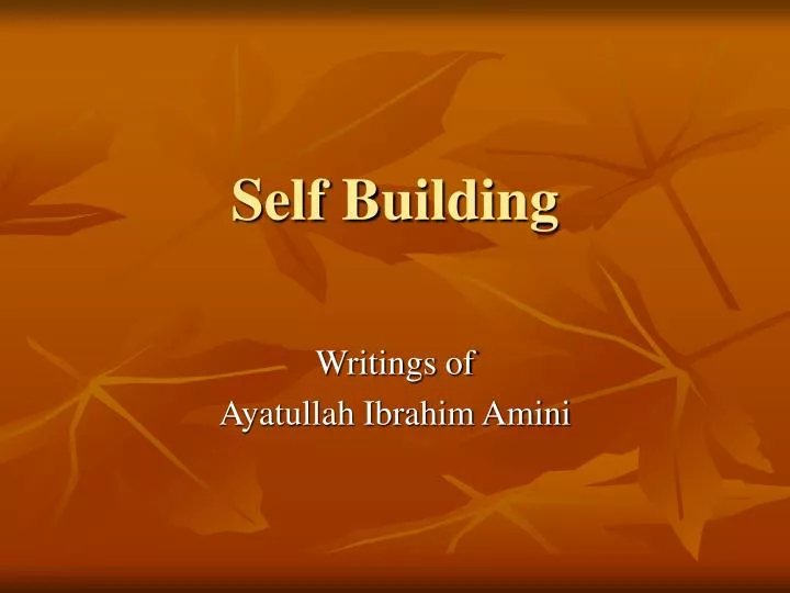self building