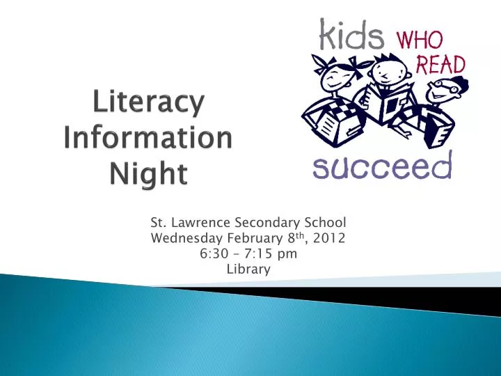 literacy information night