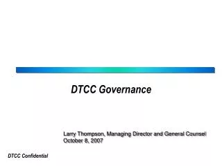 DTCC Governance