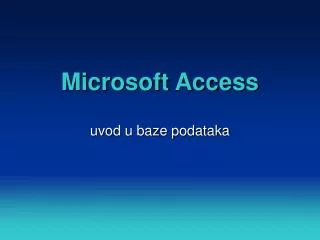 microsoft access