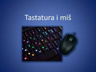 Tastatura i miš