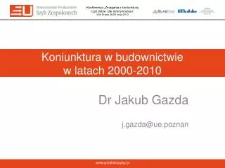 koniunktura w budownictwie w latach 2000 2010