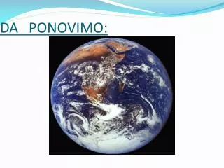 da ponovimo