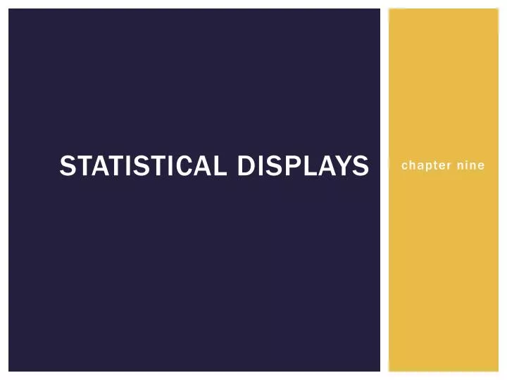 statistical displays