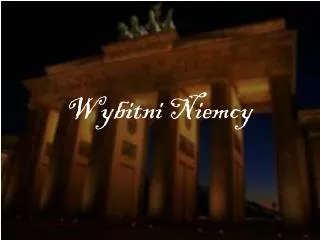 wybitni niemcy