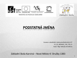 z kladn kola karvin nov m sto t dru by 1383