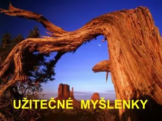 UŽITEČNÉ MYŠLENKY