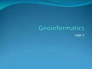 Geoinformatics
