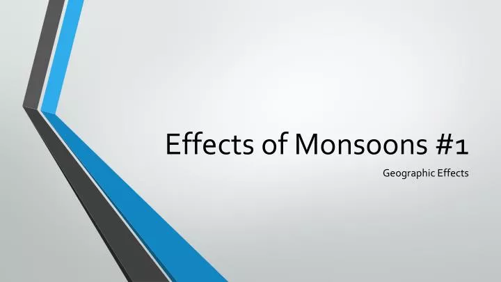 effects of monsoons 1