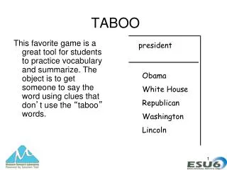 TABOO