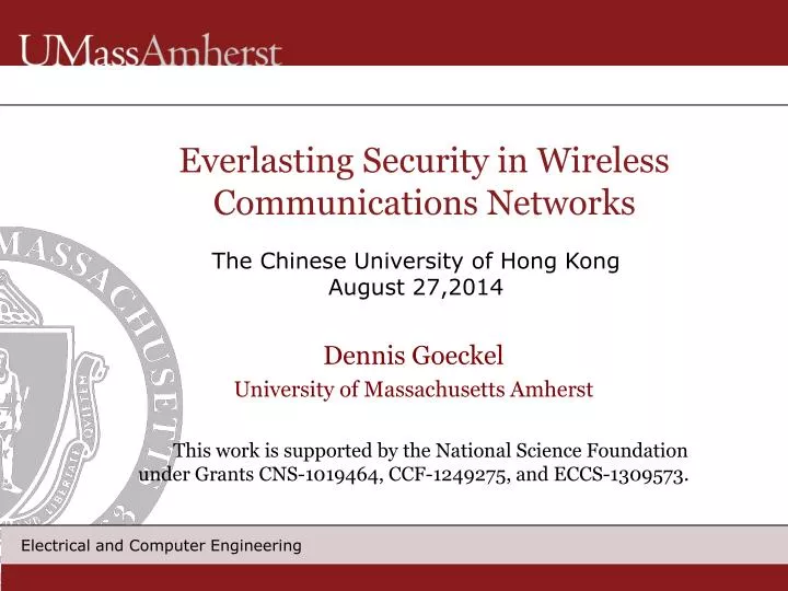 everlasting security in wireless communications networks