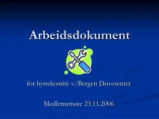 arbeidsdokument