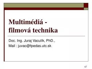 multim di filmov technika