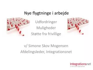 nye flygtninge i arbejde
