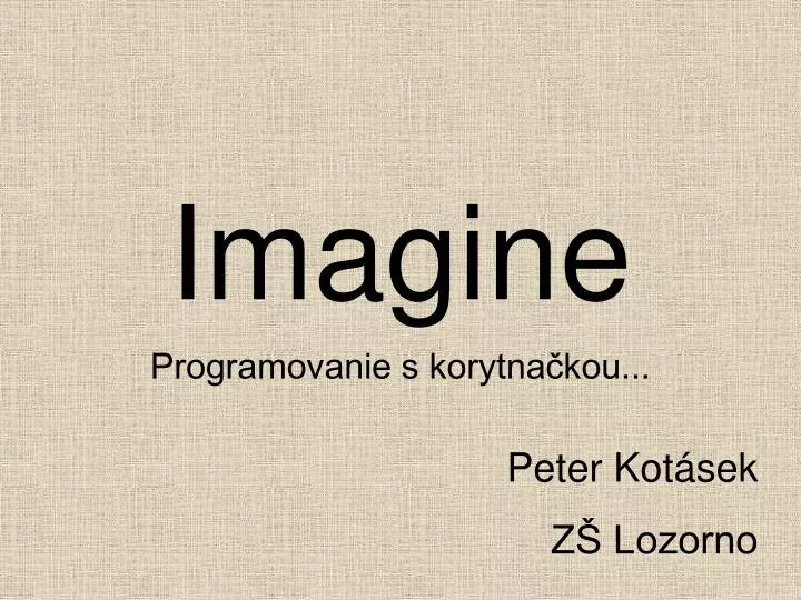 imagine