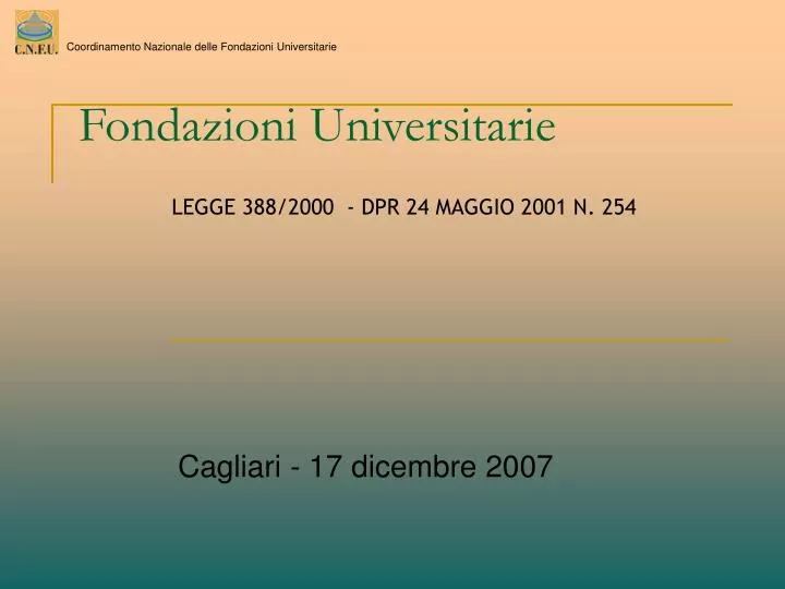 fondazioni universitarie