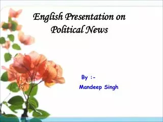 English Presentation on Political News