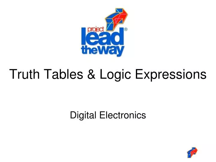 truth tables logic expressions