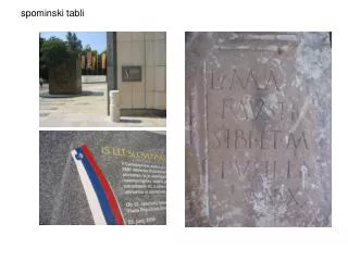 spominski tabli
