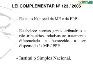 lei complementar n 123 2006