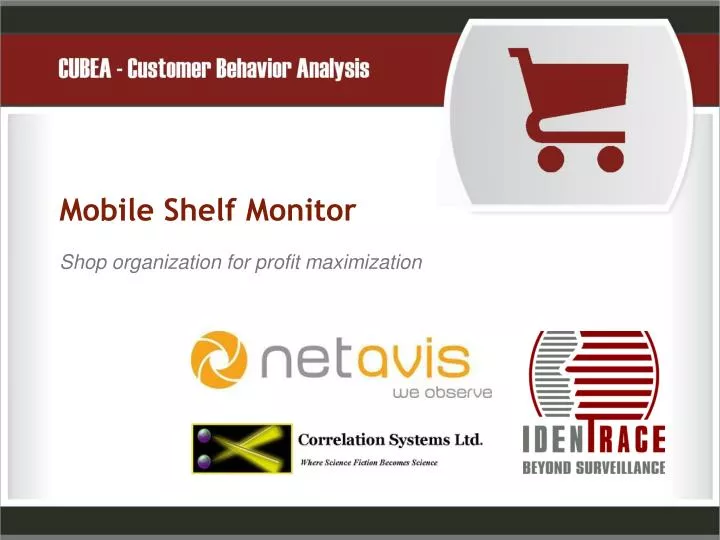 mobile shelf monitor shop organization for profit maximization