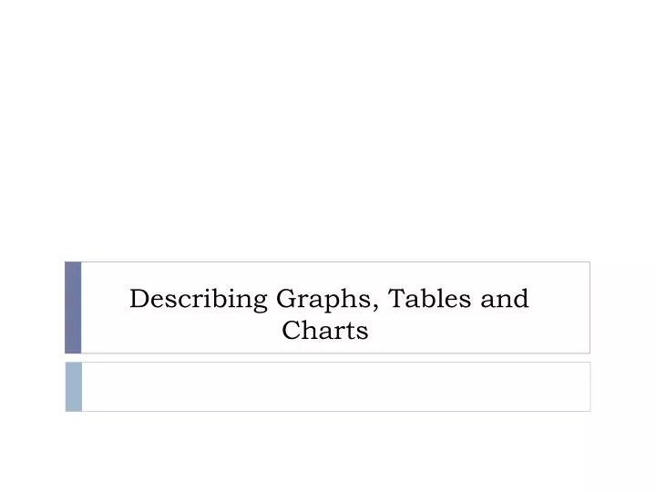 describing graphs tables and charts