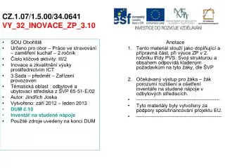 cz 1 07 1 5 00 34 0641 vy 32 inovace zp 3 10