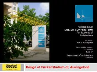 Design of Cricket Stadium at, Aurangabad