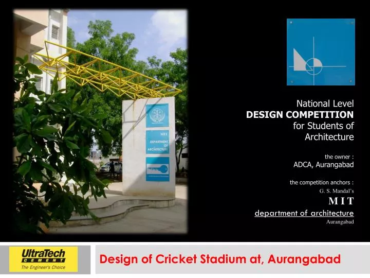 design of cricket stadium at aurangabad