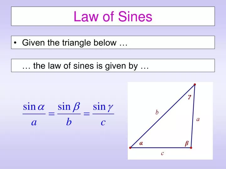 law of sines