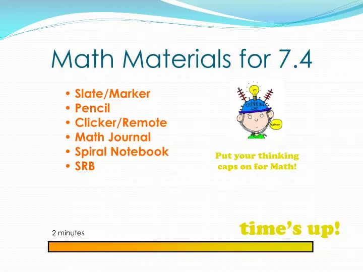 math materials for 7 4