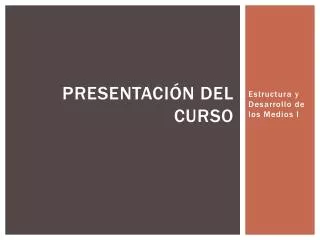 presentaci n del curso