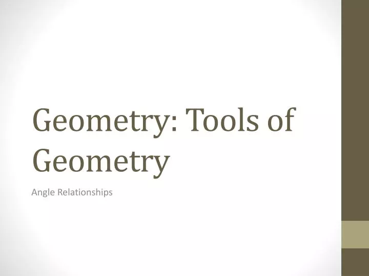 geometry tools of geometry
